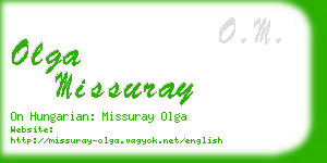 olga missuray business card